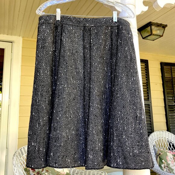 Coldwater Creek Six-Gored Tweed Skirt - Picture 1 of 8